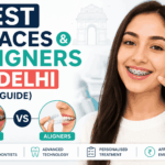 Best Braces & Aligners in Delhi – Orthodontist comparing braces and clear aligners for smile correction