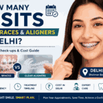 How Many Visits for Braces & Aligners in Delhi? Braces and clear aligners treatment timeline, check-ups and cost guide at Ganpati Dental Clinic.